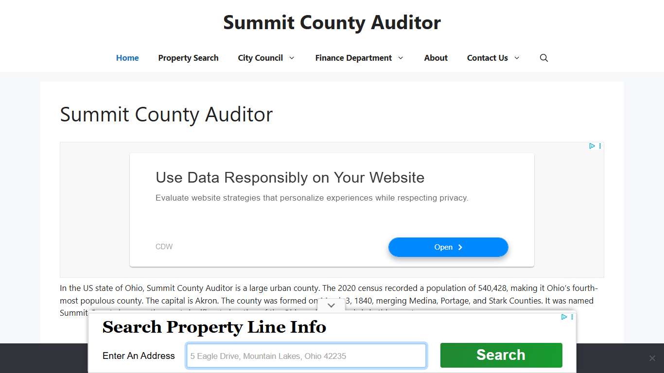 Summit County Auditor